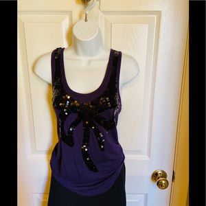 🤗 RACER BACK TOP WITH SEQUIN DETAIL ❣️